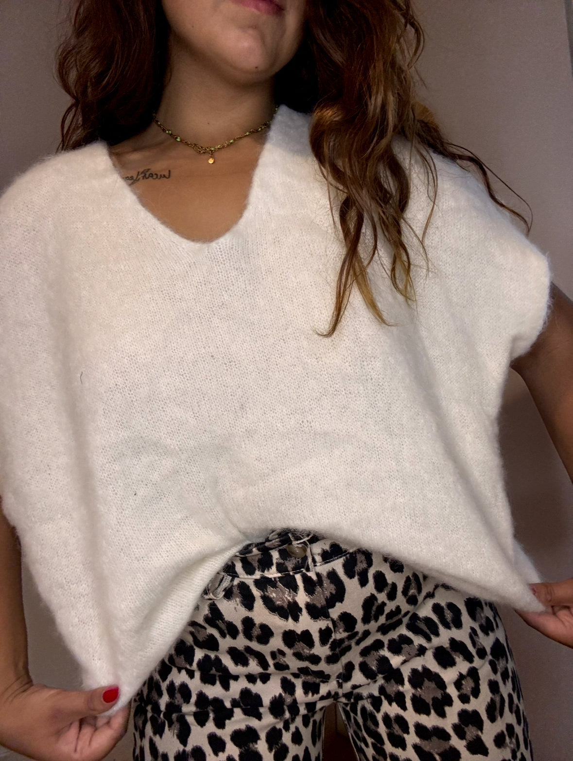 Pull sans manches Lina