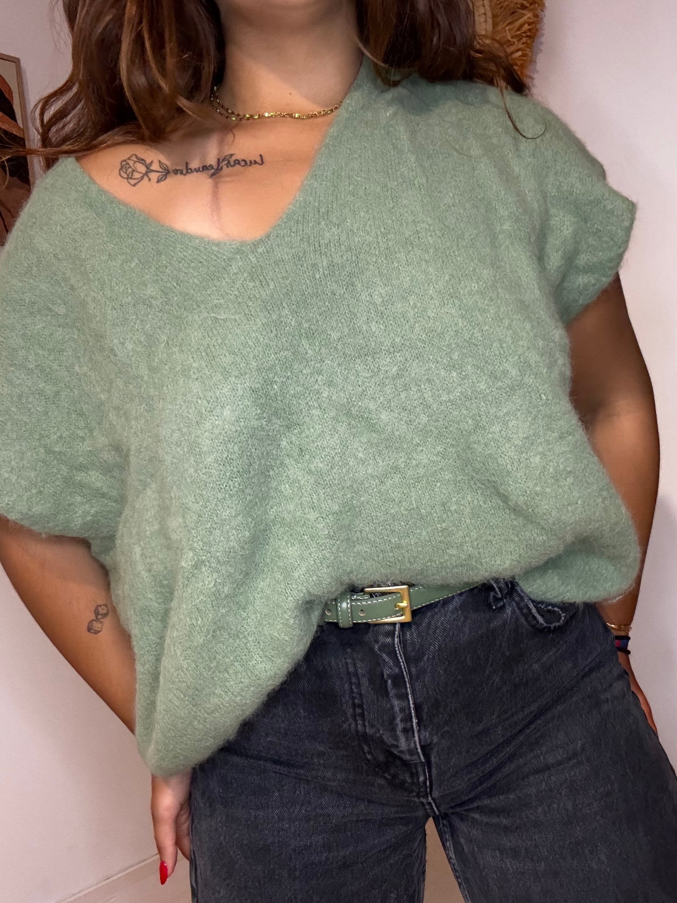 Pull sans manches Lina